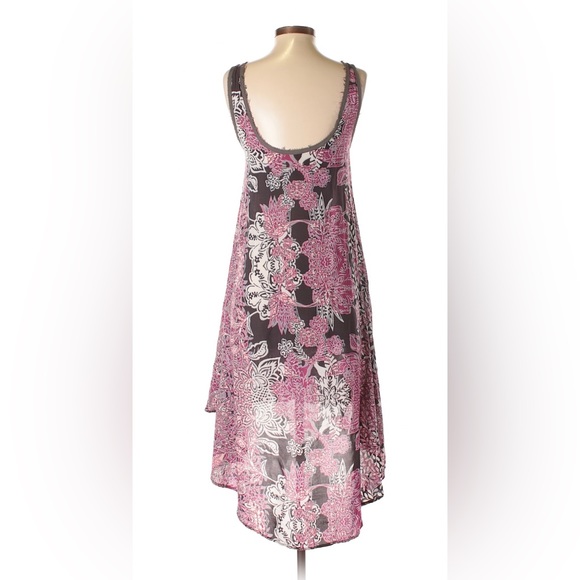 Free People High Low Flowy Printed Midi Dress - Picture 2 of 6